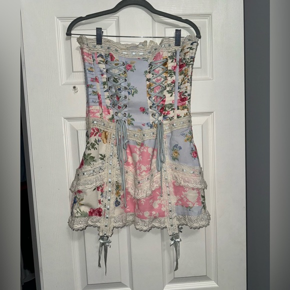 Fillyboo Cabbage Tree Lane-Lace up Corset Mini Dress size small-sold out online! - Picture 8 of 9
